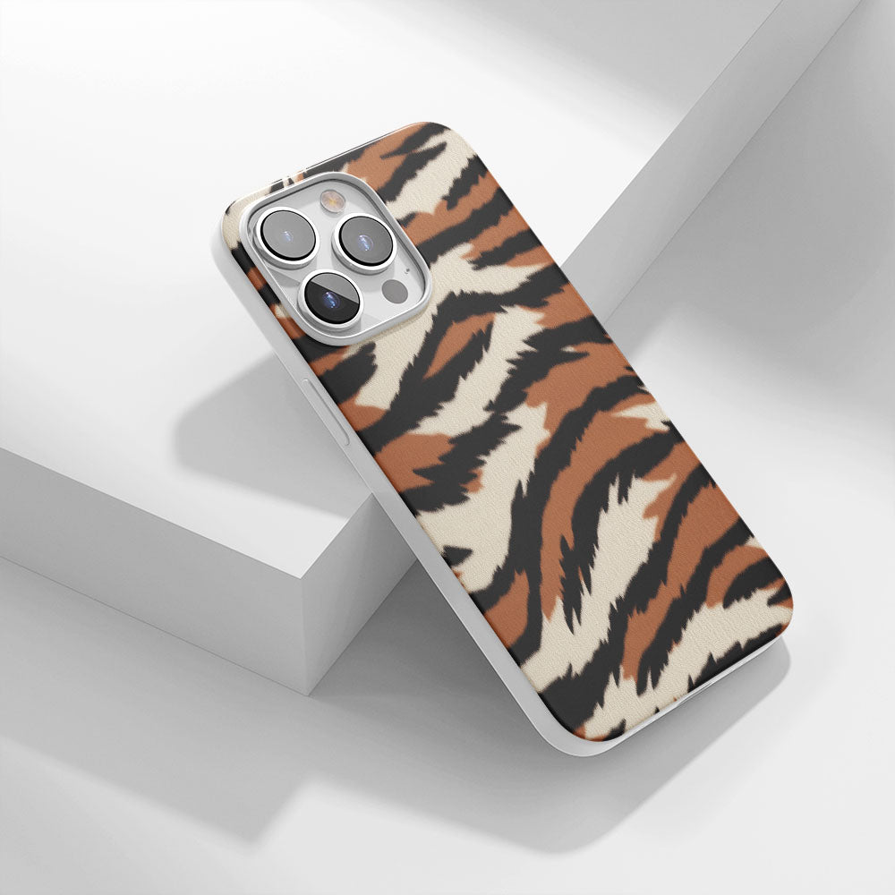 Latest 3rd-Generation Crystal Tough Glossy Tiger Stripes iPhone Case