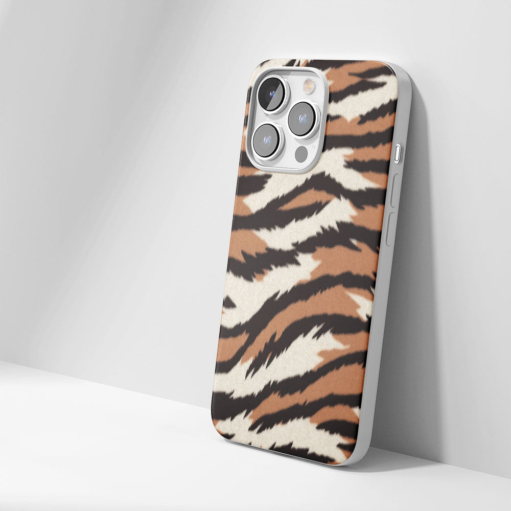 Latest 3rd-Generation Crystal Tough Glossy Tiger Stripes iPhone Case