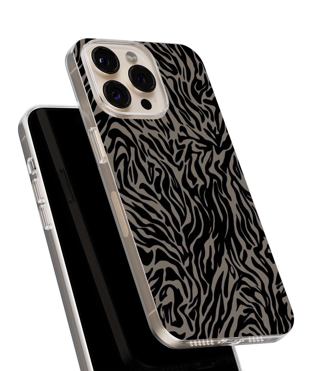 Latest 3rd-Generation Crystal Tough Glossy Tiger Stripes iPhone Case (MagSafe-Compatible)