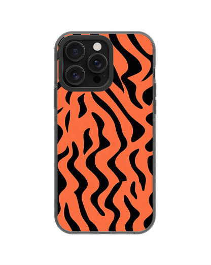 Latest 3rd-Generation Pop Tough Matte Tiger Stripes iPhone Case (MagSafe-Compatible) [Back Cover Only]