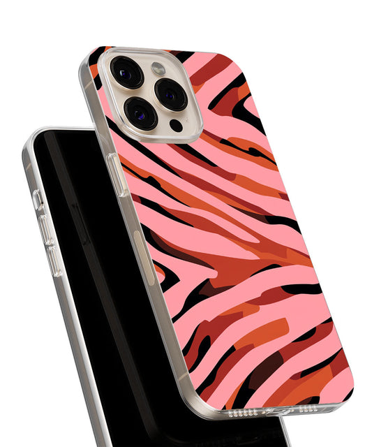 Latest 3rd-Generation Crystal Tough Glossy Tiger Stripes iPhone Case (MagSafe-Compatible)