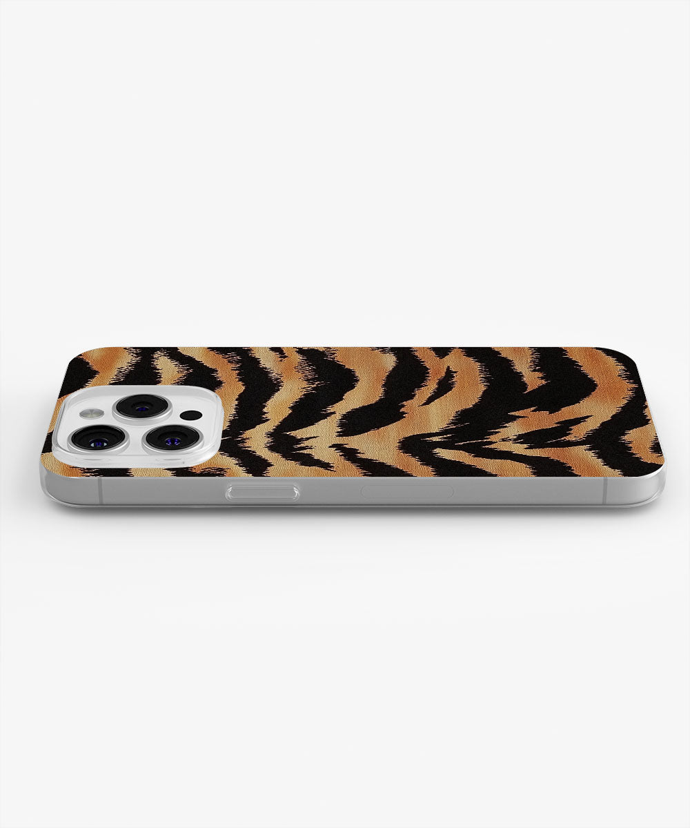 Latest 3rd-Generation Crystal Tough Glossy Tiger Stripes iPhone Case (MagSafe-Compatible)