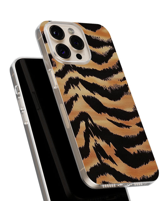Latest 3rd-Generation Crystal Tough Glossy Tiger Stripes iPhone Case (MagSafe-Compatible)