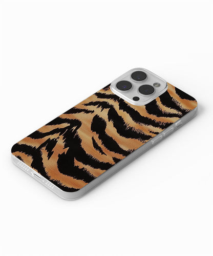 Latest 3rd-Generation Crystal Tough Glossy Tiger Stripes iPhone Case (MagSafe-Compatible)