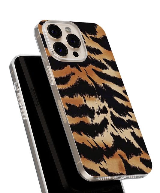 Latest 3rd-Generation Crystal Tough Glossy Tiger Stripes iPhone Case (MagSafe-Compatible)