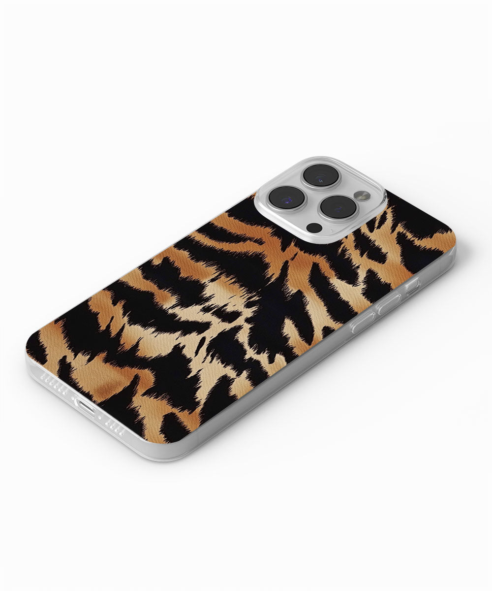 Latest 3rd-Generation Crystal Tough Glossy Tiger Stripes iPhone Case (MagSafe-Compatible)