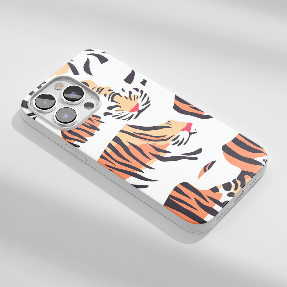 Latest 3rd-Generation Crystal Tough Glossy Tiger Stripes iPhone Case