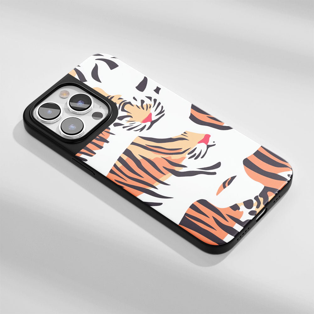 Industry-Level Tough Matte Tiger Stripes iPhone Case