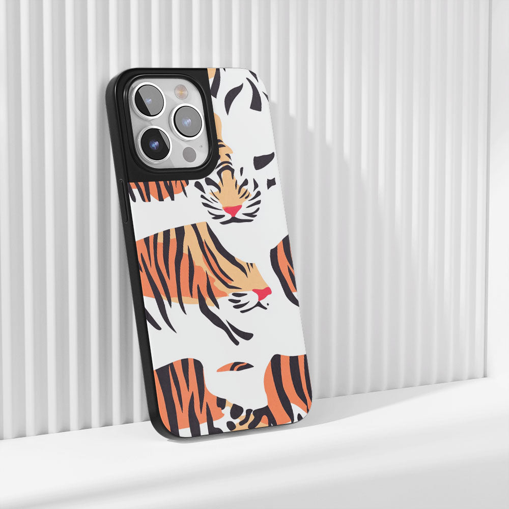 Industry-Level Tough Matte Tiger Stripes iPhone Case