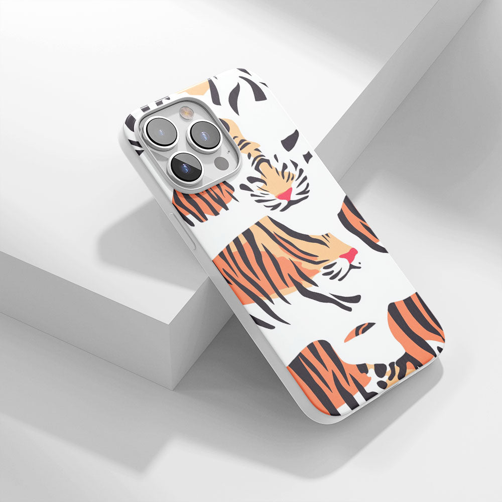 Latest 3rd-Generation Crystal Tough Glossy Tiger Stripes iPhone Case