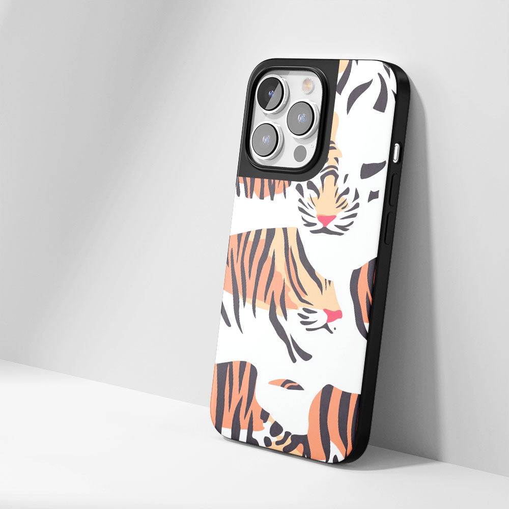 Industry-Level Tough Matte Tiger Stripes iPhone Case