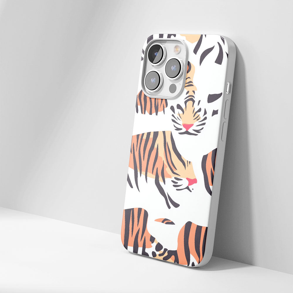 Latest 3rd-Generation Crystal Tough Glossy Tiger Stripes iPhone Case