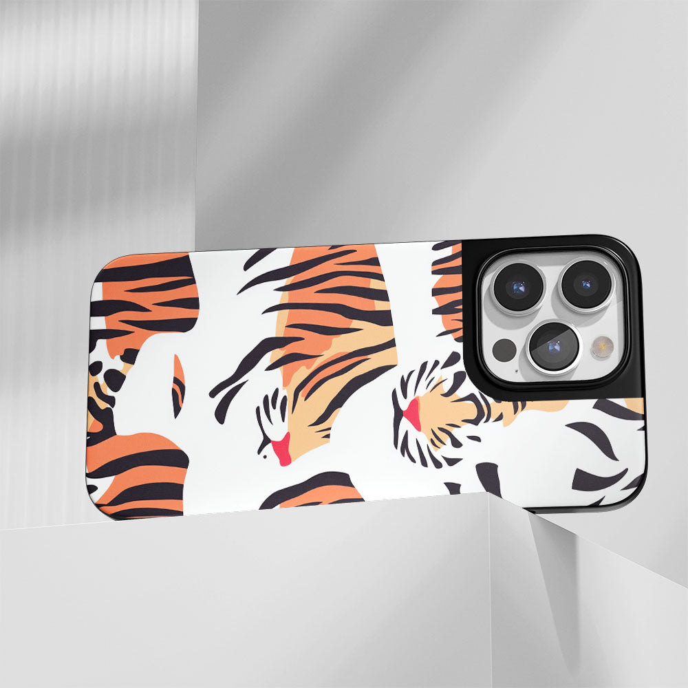 Industry-Level Tough Matte Tiger Stripes iPhone Case