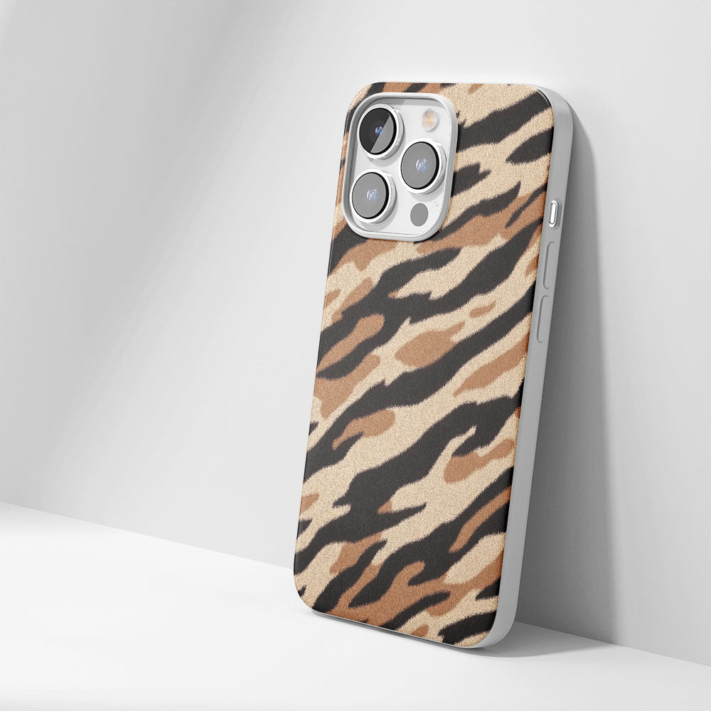 Latest 3rd-Generation Crystal Tough Glossy Tiger Stripes iPhone Case