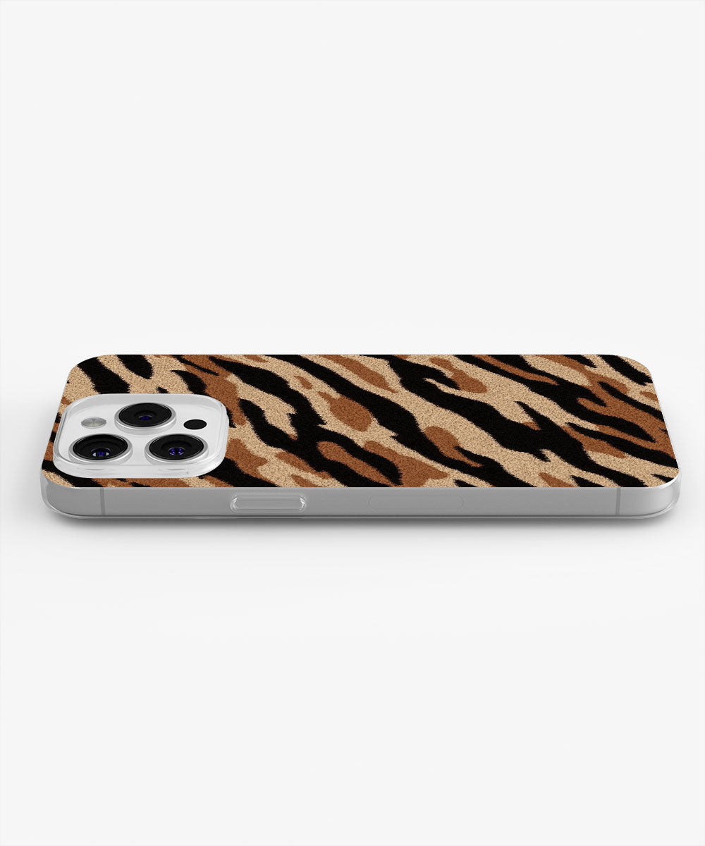Latest 3rd-Generation Crystal Tough Glossy Tiger Stripes iPhone Case (MagSafe-Compatible)