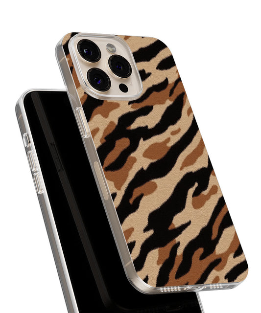 Latest 3rd-Generation Crystal Tough Glossy Tiger Stripes iPhone Case (MagSafe-Compatible)