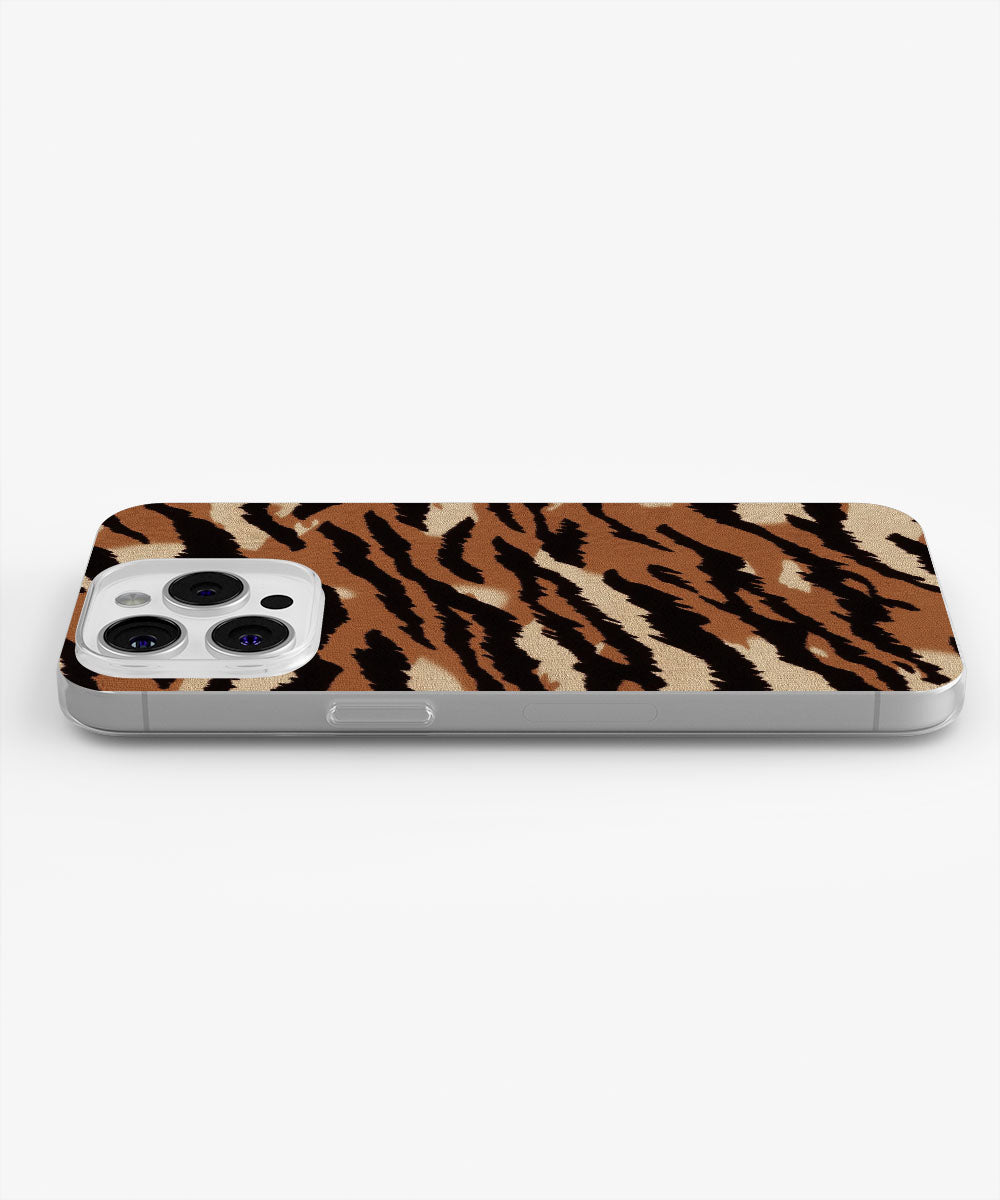 Latest 3rd-Generation Crystal Tough Glossy Tiger Stripes iPhone Case (MagSafe-Compatible)