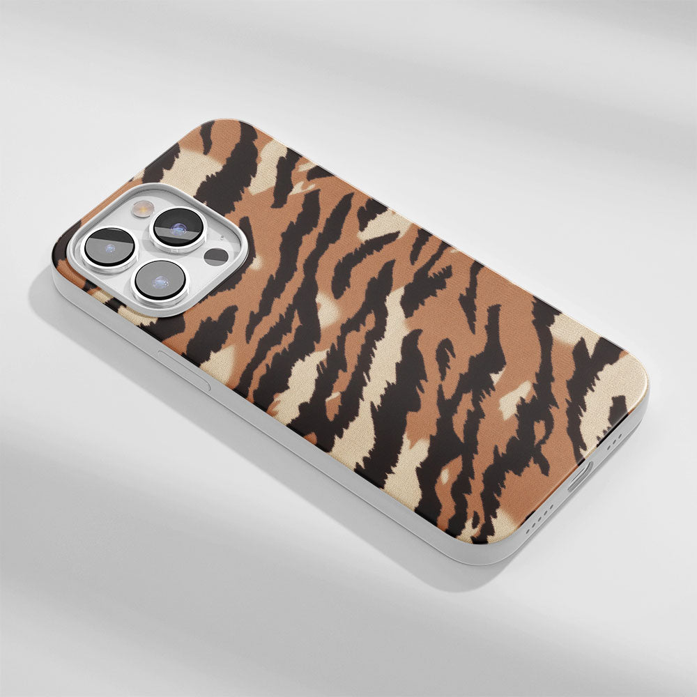 Latest 3rd-Generation Crystal Tough Glossy Tiger Stripes iPhone Case