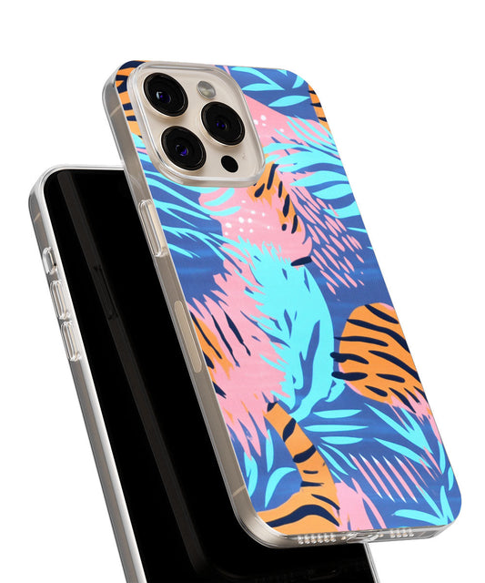 Latest 3rd-Generation Crystal Tough Glossy Tiger Stripes iPhone Case (MagSafe-Compatible)