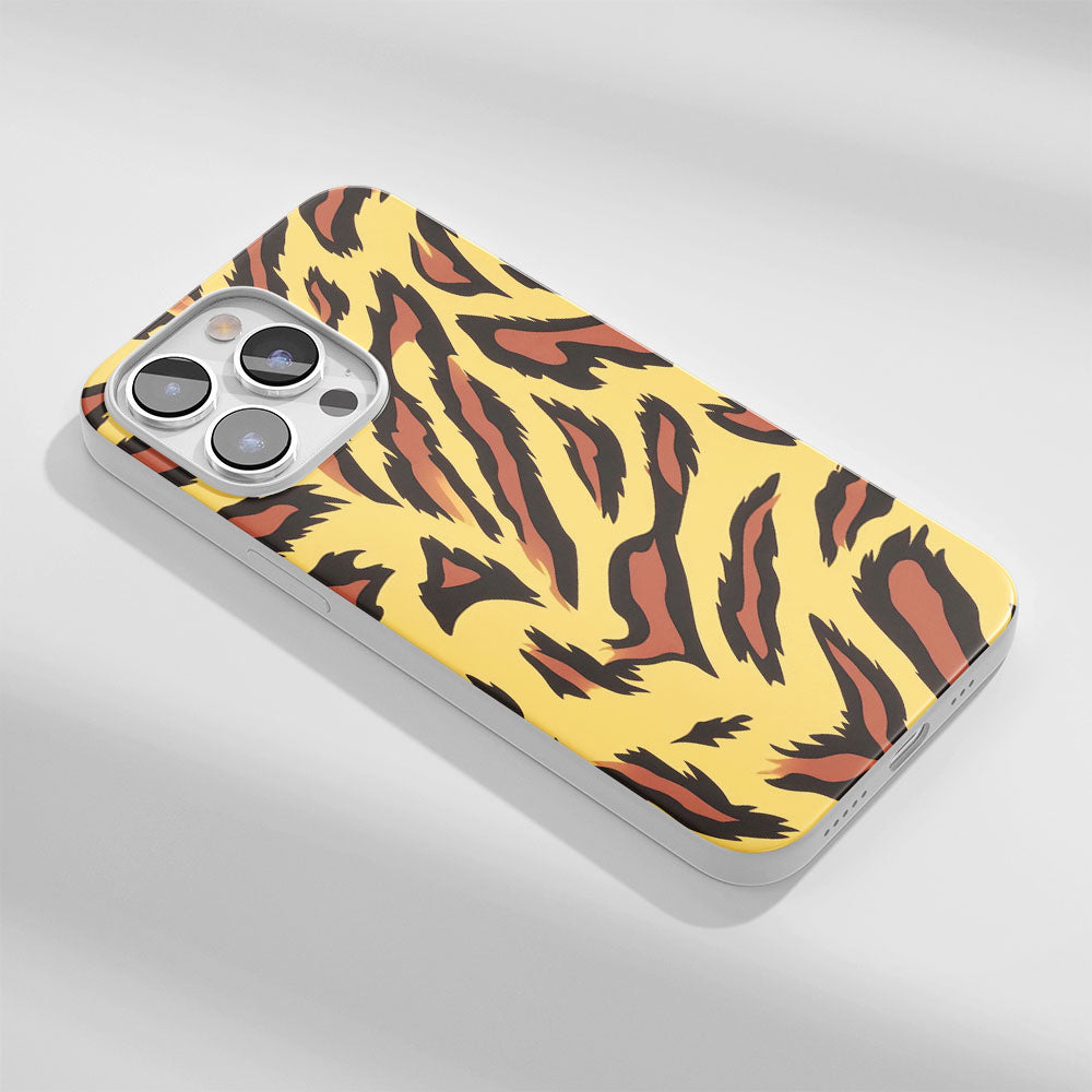 Latest 3rd-Generation Crystal Tough Glossy Tiger Stripes iPhone Case