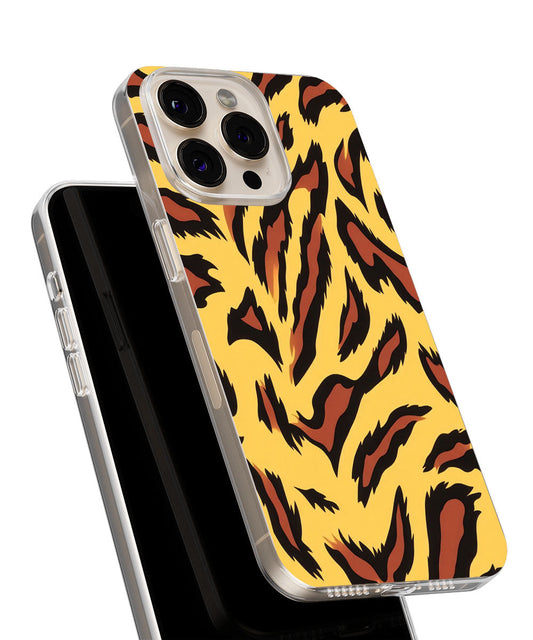 Latest 3rd-Generation Crystal Tough Glossy Tiger Stripes iPhone Case (MagSafe-Compatible)