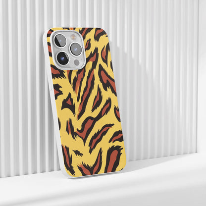 Latest 3rd-Generation Crystal Tough Glossy Tiger Stripes iPhone Case