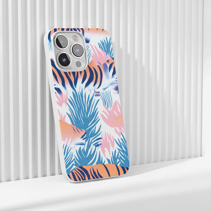 Latest 3rd-Generation Crystal Tough Glossy Tiger Stripes iPhone Case