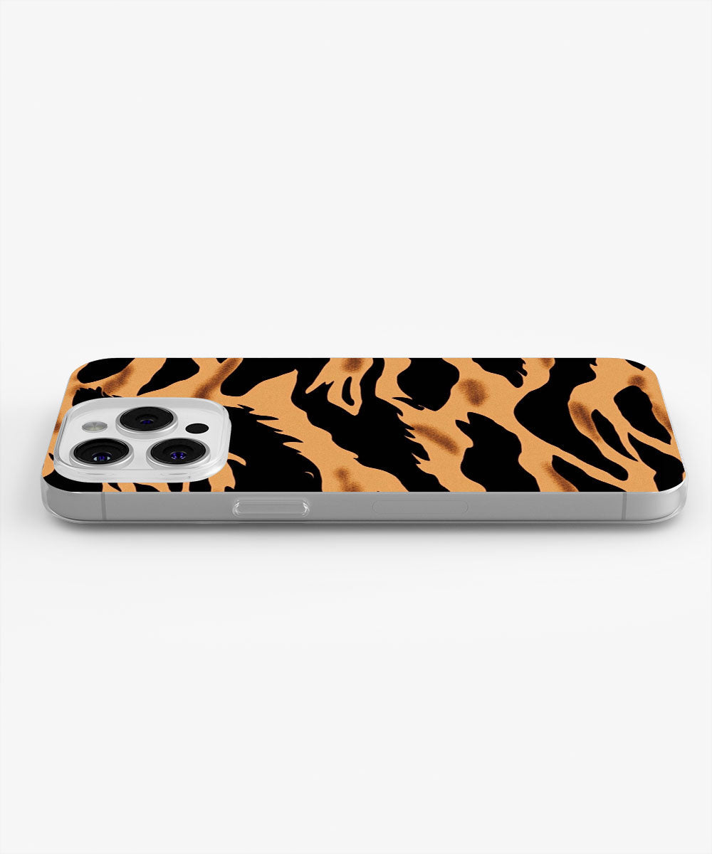 Latest 3rd-Generation Crystal Tough Glossy Tiger Stripes iPhone Case (MagSafe-Compatible)