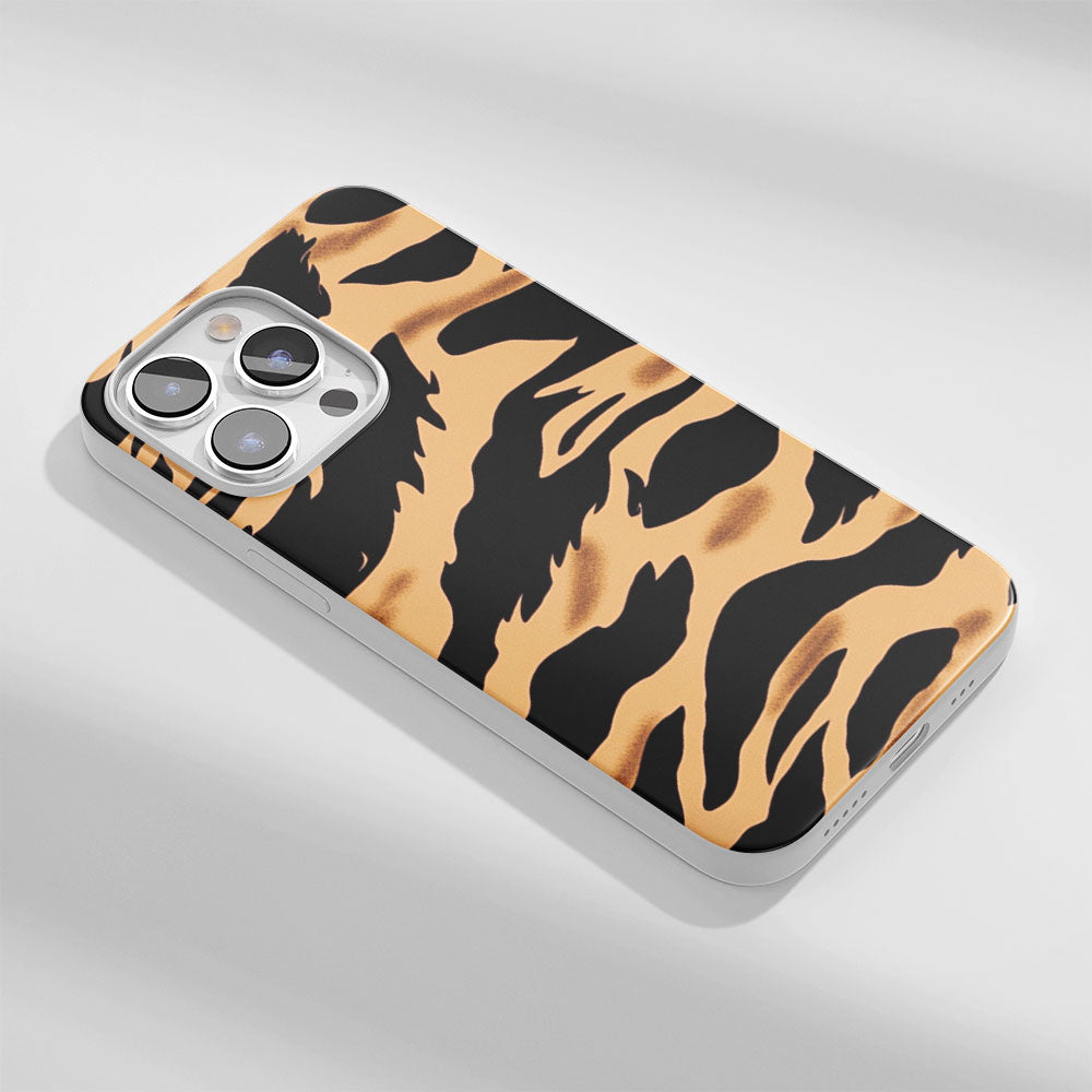 Latest 3rd-Generation Crystal Tough Glossy Tiger Stripes iPhone Case