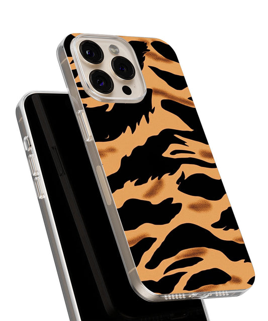 Latest 3rd-Generation Crystal Tough Glossy Tiger Stripes iPhone Case (MagSafe-Compatible)