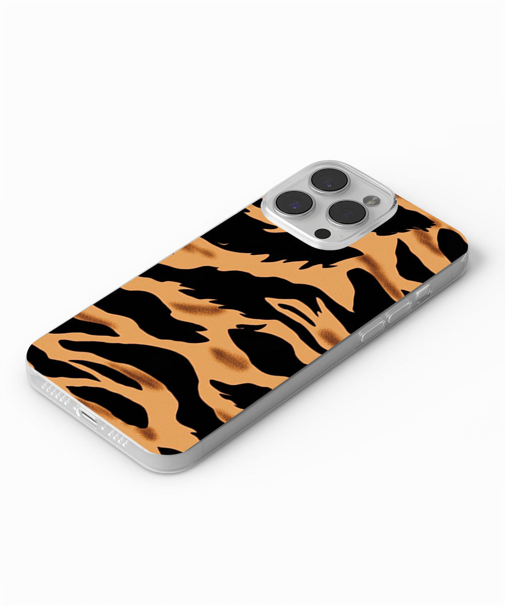 Latest 3rd-Generation Crystal Tough Glossy Tiger Stripes iPhone Case (MagSafe-Compatible)
