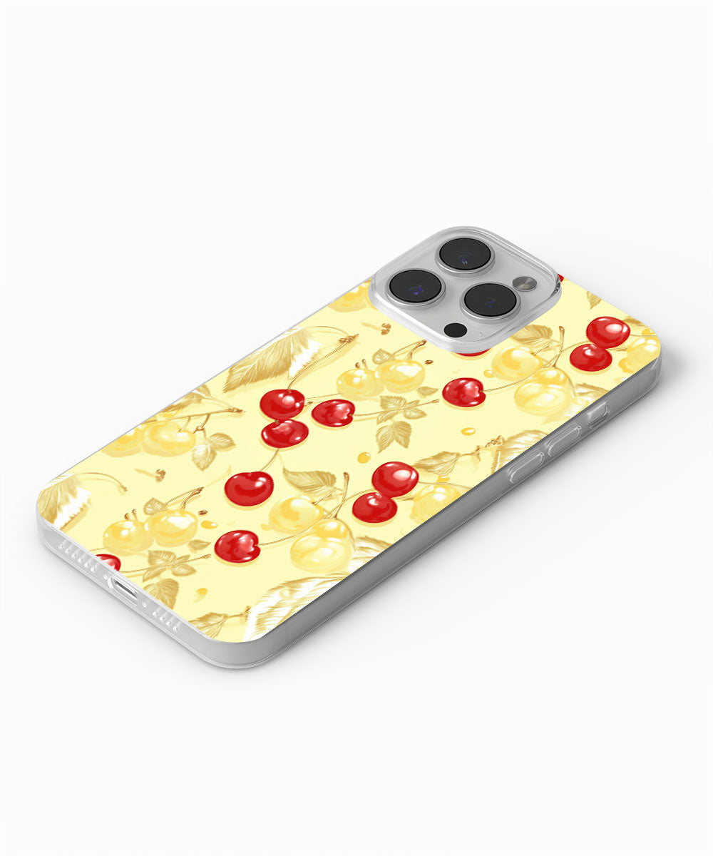 Latest 3rd-Generation Crystal Tough Glossy Cherries iPhone Case (MagSafe-Compatible)