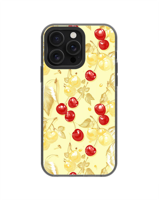 Latest 3rd-Generation Pop Tough Matte Cherries iPhone Case (MagSafe-Compatible) [Back Cover Only]