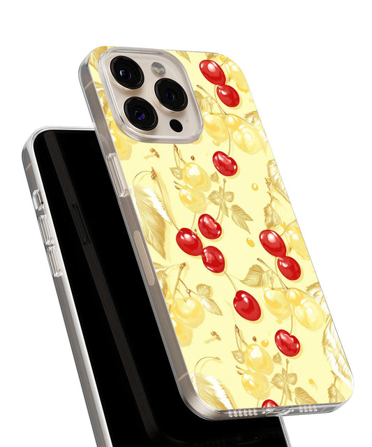 Latest 3rd-Generation Crystal Tough Glossy Cherries iPhone Case (MagSafe-Compatible)