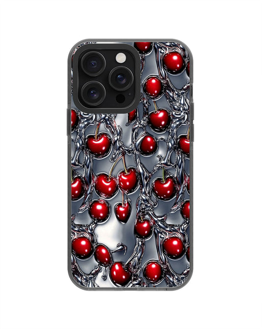 Latest 3rd-Generation Pop Tough Matte Cherries iPhone Case (MagSafe-Compatible) [Back Cover Only]