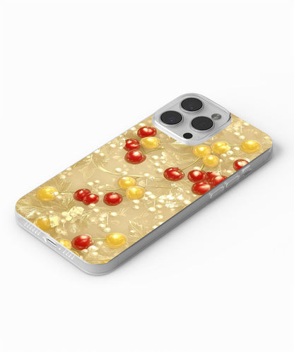 Latest 3rd-Generation Crystal Tough Glossy Cherries iPhone Case (MagSafe-Compatible)