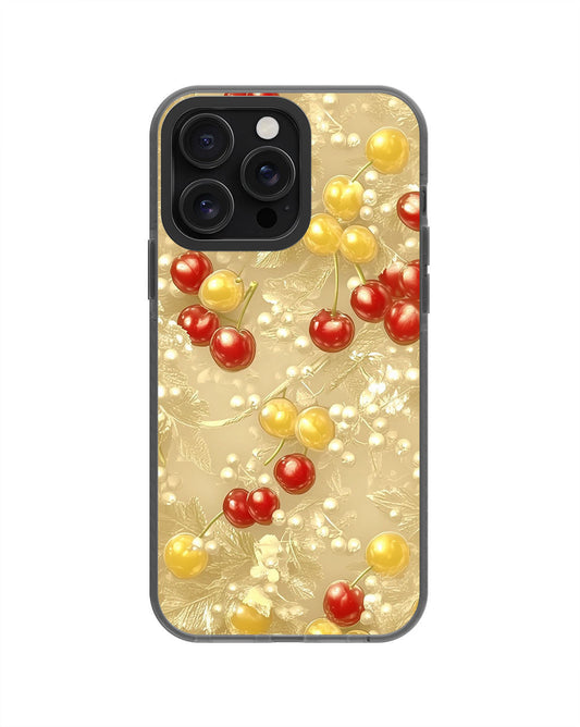 Latest 3rd-Generation Pop Tough Matte Cherries iPhone Case (MagSafe-Compatible) [Back Cover Only]