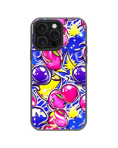 Latest 3rd-Generation Pop Tough Matte Cherries iPhone Case (MagSafe-Compatible) [Back Cover Only]