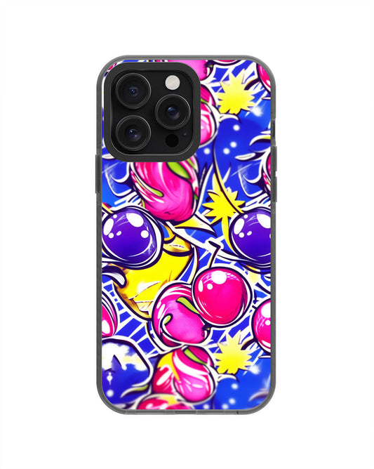 Latest 3rd-Generation Pop Tough Matte Cherries iPhone Case (MagSafe-Compatible) [Back Cover Only]