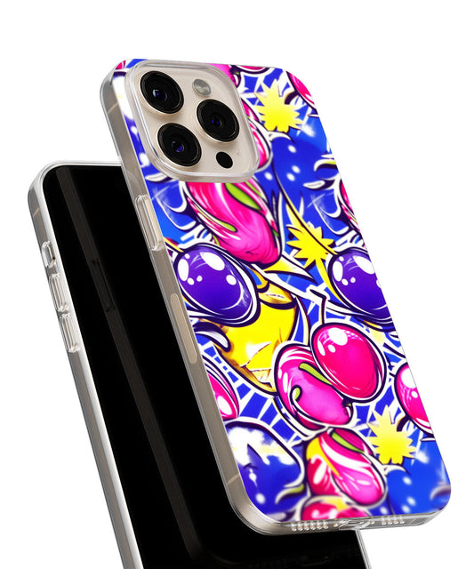 Latest 3rd-Generation Crystal Tough Glossy Cherries iPhone Case (MagSafe-Compatible)