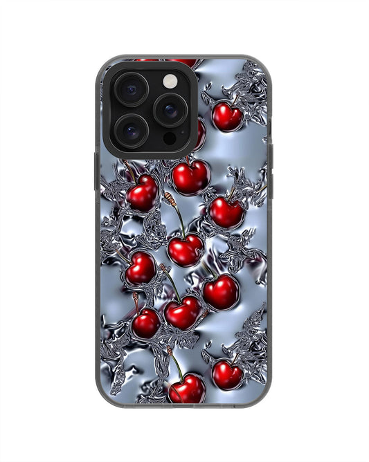 Latest 3rd-Generation Pop Tough Matte Cherries iPhone Case (MagSafe-Compatible) [Back Cover Only]