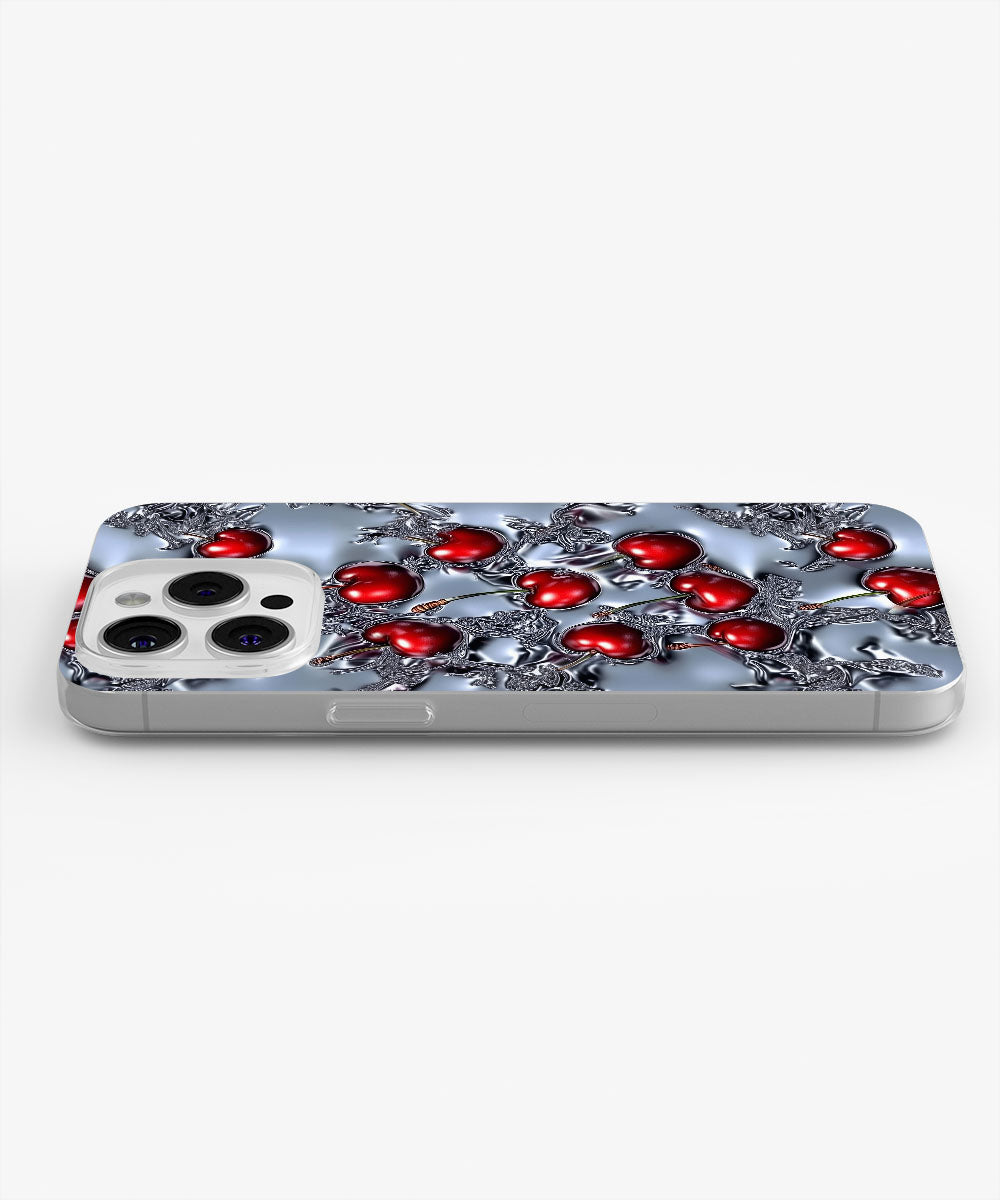 Latest 3rd-Generation Crystal Tough Glossy Cherries iPhone Case (MagSafe-Compatible)