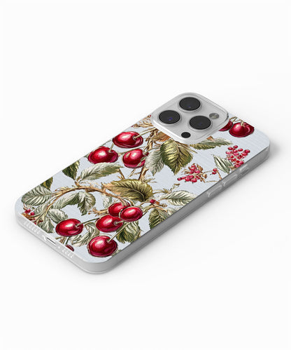 Latest 3rd-Generation Crystal Tough Glossy Cherries iPhone Case (MagSafe-Compatible)