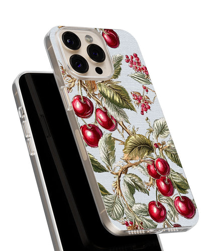 Latest 3rd-Generation Crystal Tough Glossy Cherries iPhone Case (MagSafe-Compatible)