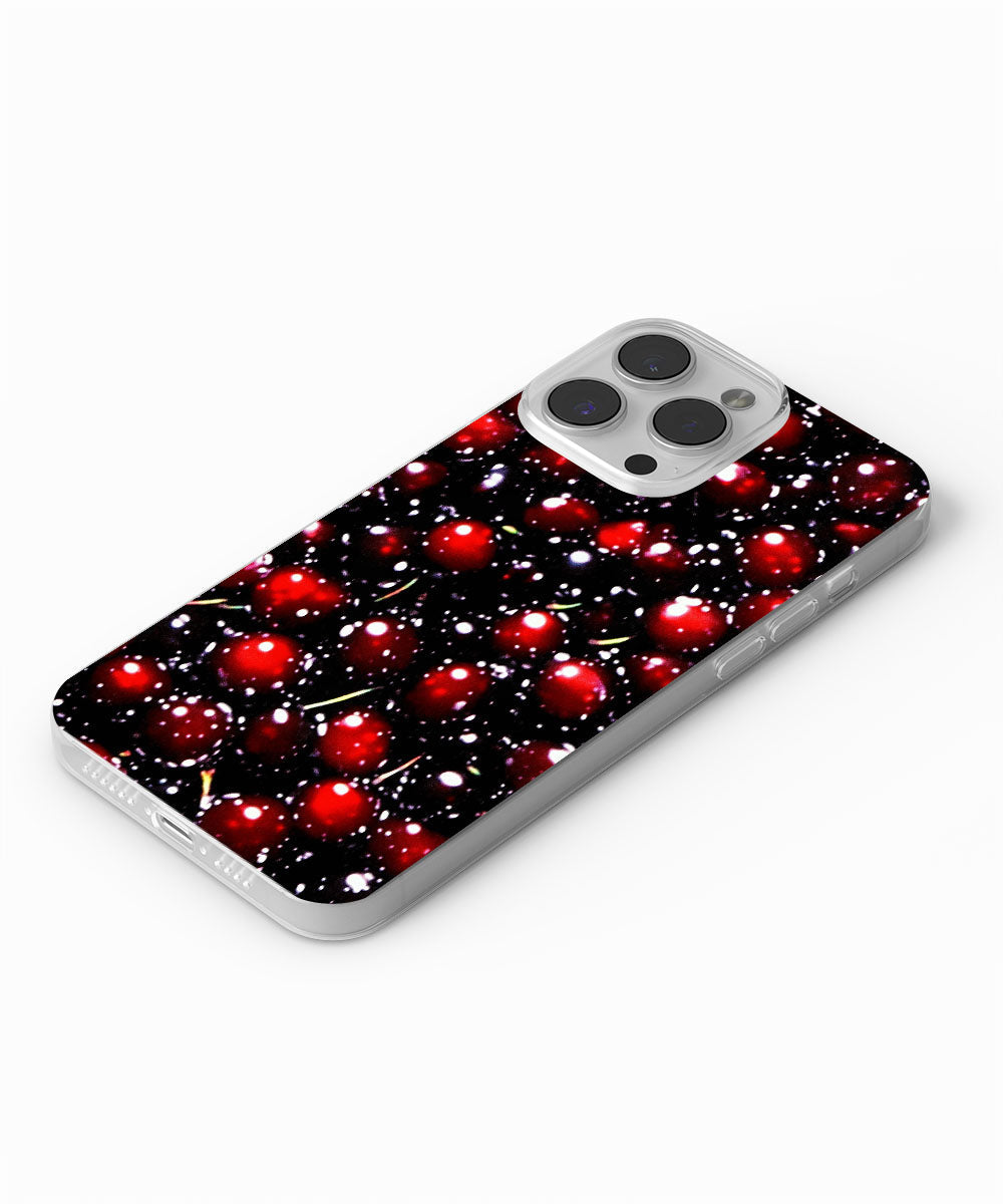 Latest 3rd-Generation Crystal Tough Glossy Cherries iPhone Case (MagSafe-Compatible)