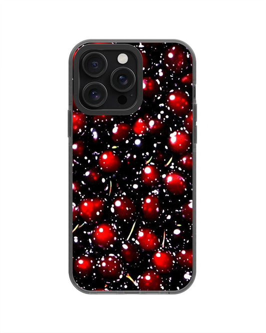 Latest 3rd-Generation Pop Tough Matte Cherries iPhone Case (MagSafe-Compatible) [Back Cover Only]