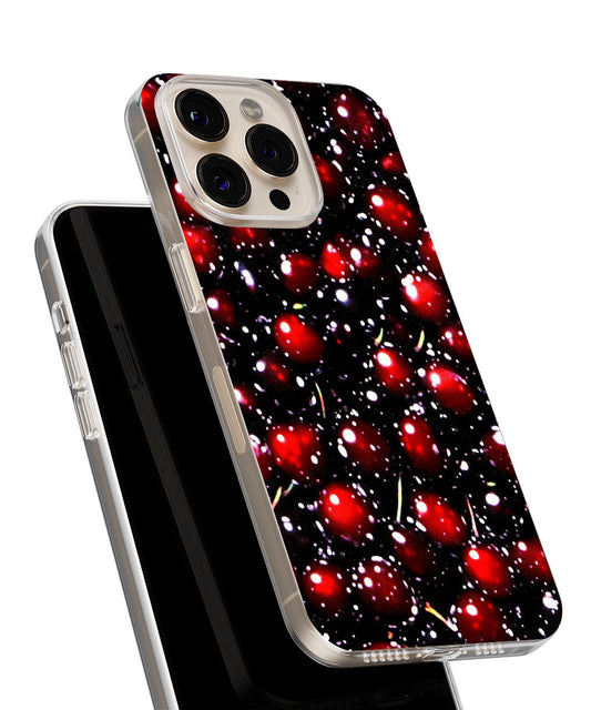 Latest 3rd-Generation Crystal Tough Glossy Cherries iPhone Case (MagSafe-Compatible)
