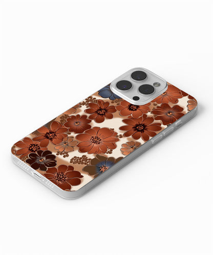 Latest 3rd-Generation Crystal Tough Glossy Flowers iPhone Case (MagSafe-Compatible)