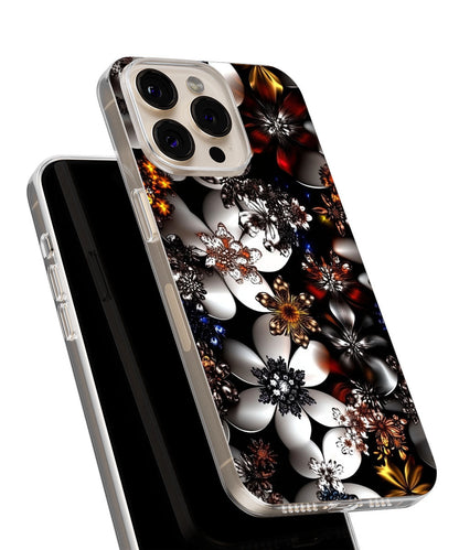 Latest 3rd-Generation Crystal Tough Glossy Flowers iPhone Case (MagSafe-Compatible)