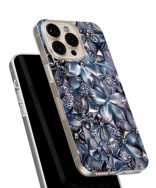 Latest 3rd-Generation Crystal Tough Glossy Flowers iPhone Case (MagSafe-Compatible)